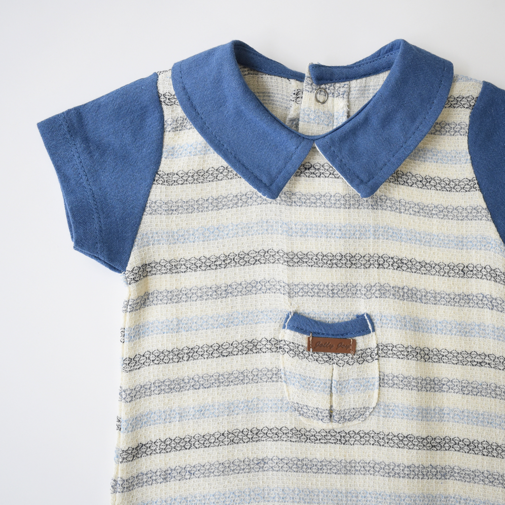 Striped Baby Dressy Overall