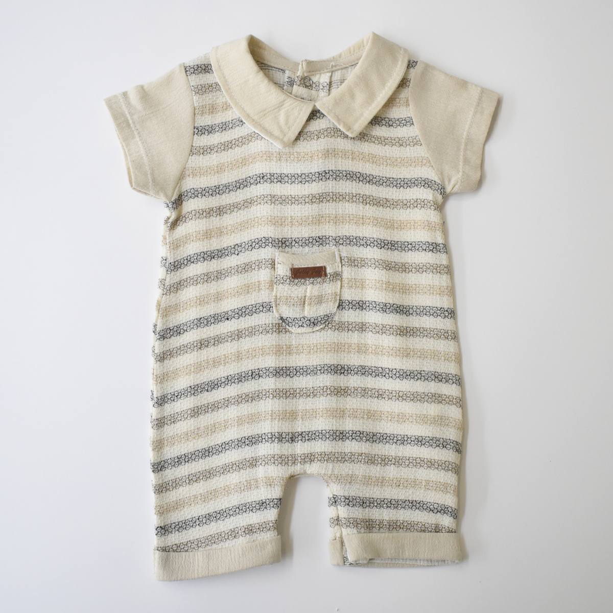 Striped Baby Dressy Overall