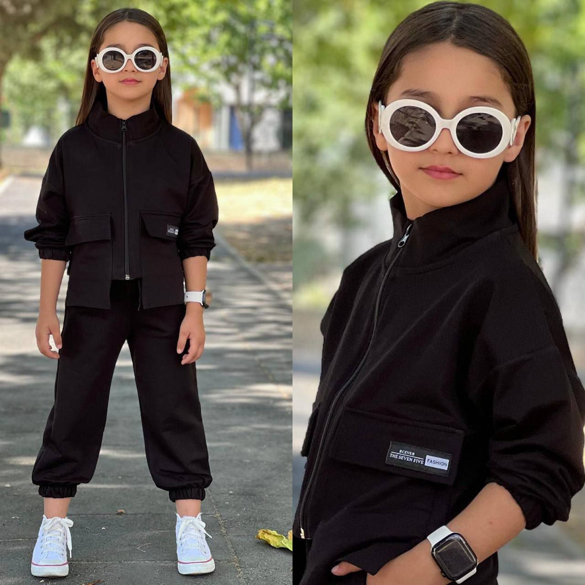 Fancy Pockets Girls Casual Set